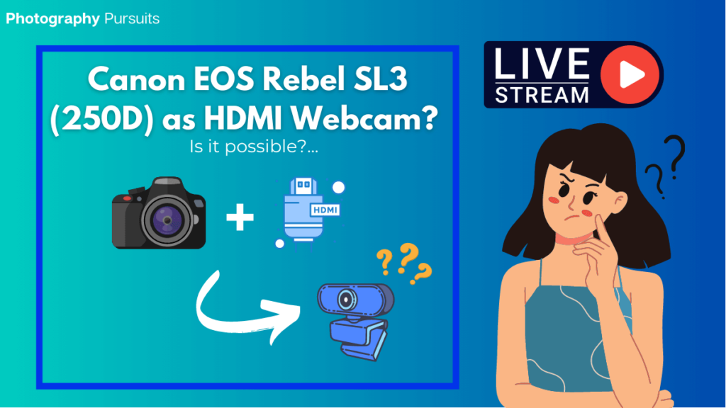 CANON EOS REBEL SL3 HDMI WEBCAM LIVESTREAMING Featured Image