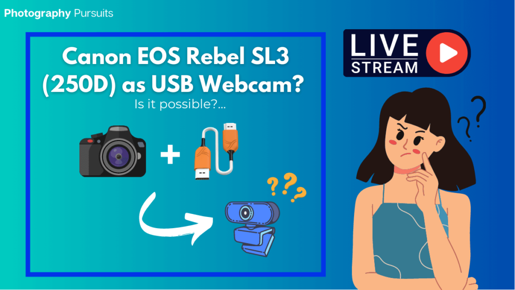 can i use the canon rebel sl3 as a usb webcam - livestreaming Featured Image