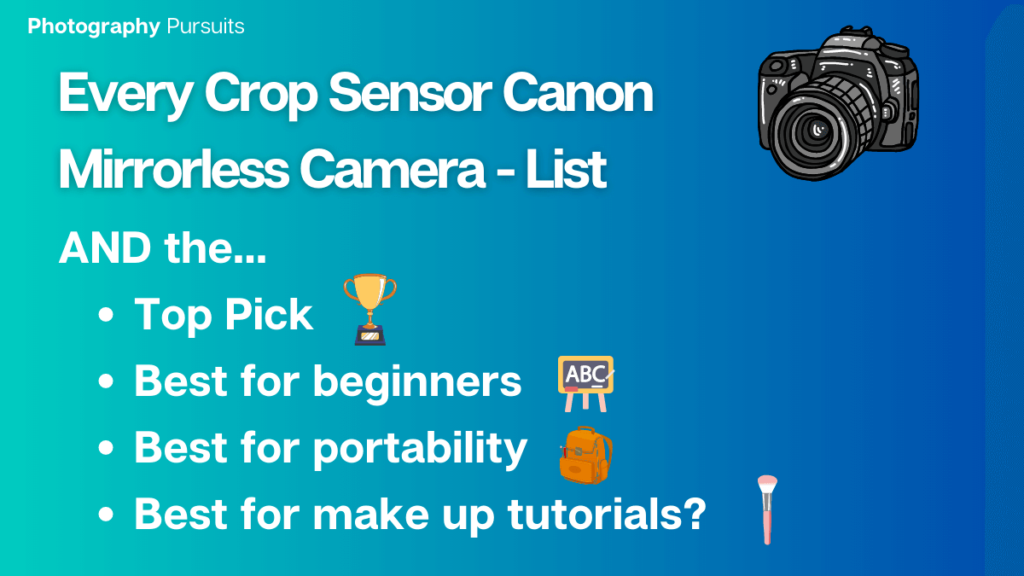 Every aps-c crop sensor canon mirrorless camera Featured Image